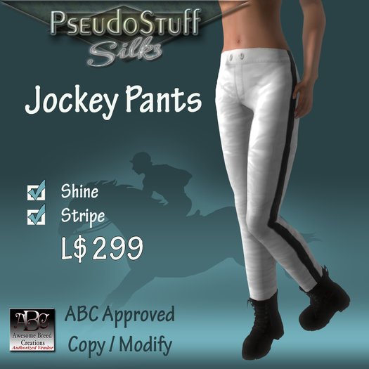 JOCKEY PANTS -Standard Striped -Shine **ABC APPROVED**