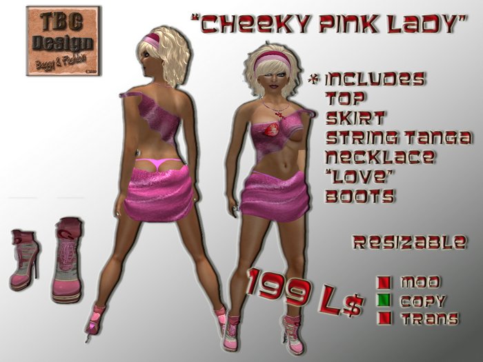 .:TBC Design:. Cheeky Pink Lady
