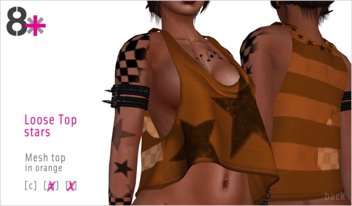 8+ // Clothes - Loose Orange Stars