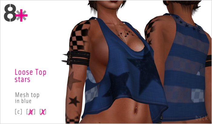 8+ // Clothes - Loose Blue Stars