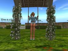Planted Swing: White Flowers (One of our many catalogue entries for Summer swings, trees, shrubs and landscaping items)