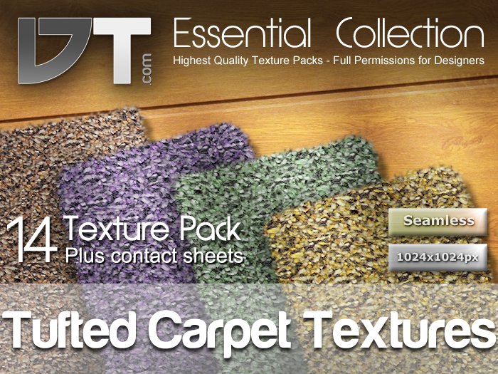 14 Tufted Carpets Textures - Full Perm - DT Essential Collection