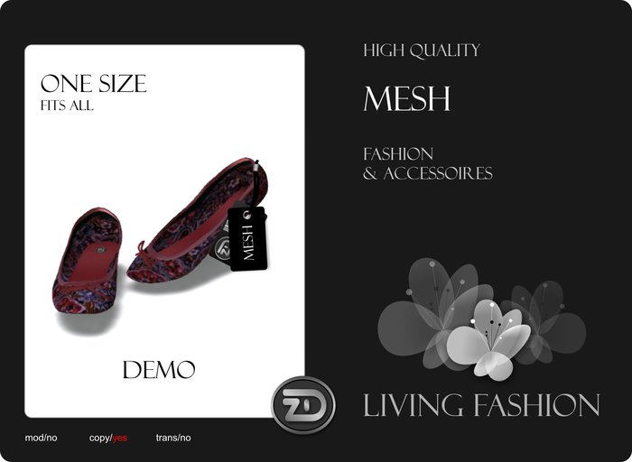 [ZD] MESH - Ballet Flats - DEMO