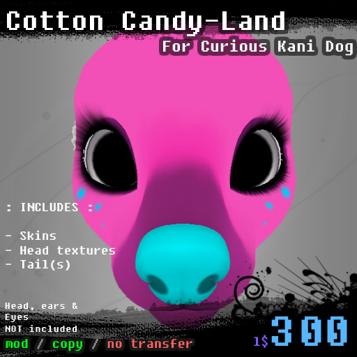 Curious Kani Dog ~ Cotton Candy-Land