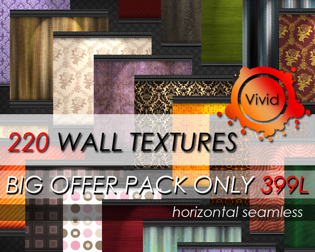 vivid - wall textures - big offer pack