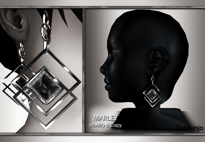 GeWunjo : MARLEY black earrings