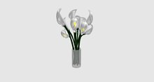 Vase with White Lillies