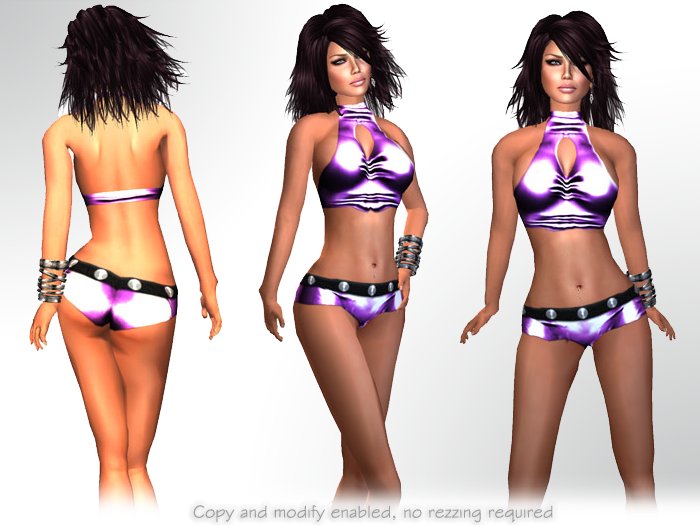 FUTE :: Skimpy club outfit (purple)