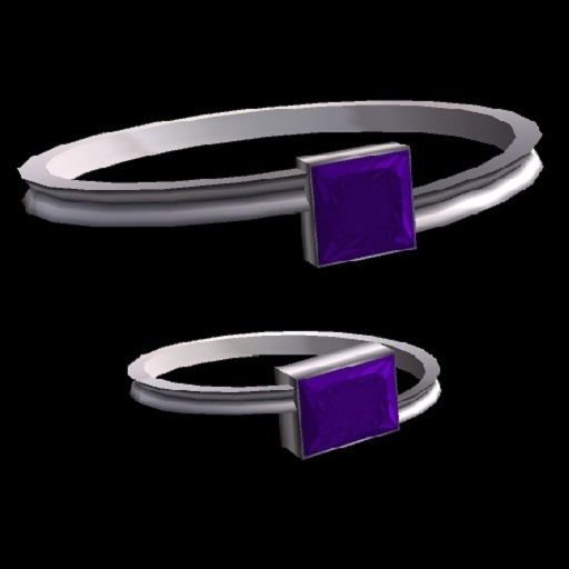 Twisted Silver Amethyst Necklace & Bracelet