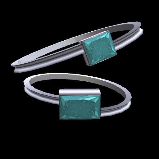 Twisted Silver Aquamarine Necklace & Bracelet