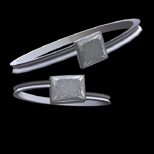 Twisted Silver Diamond Necklace & Bracelet