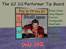 SJ DJ/Performance TIP BOARD