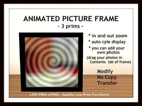 Second Life Marketplace - Animated Picture Frame [photo frame, wall ...