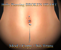 AlliyKR Belly Piercing BROKEN HEART