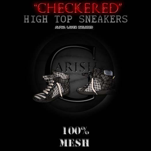 Garish_"Checkered" Sneakers 100% Mesh