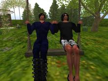 Anywhere Swing: Couple Boy/Boy (One of our many catalogue entries for Summer swings, trees, shrubs & landscape items)