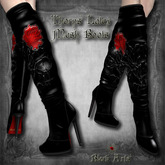 ~Black Arts~Thorns Latex Mesh Boots