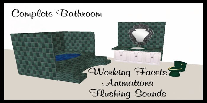 Green Marble Bath set