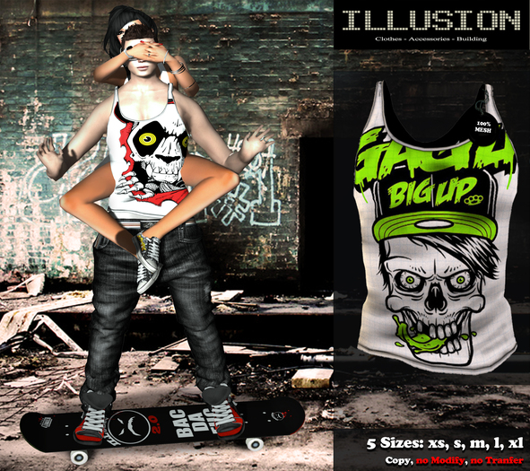 ILLUSION - Mesh man tank top Gagli 