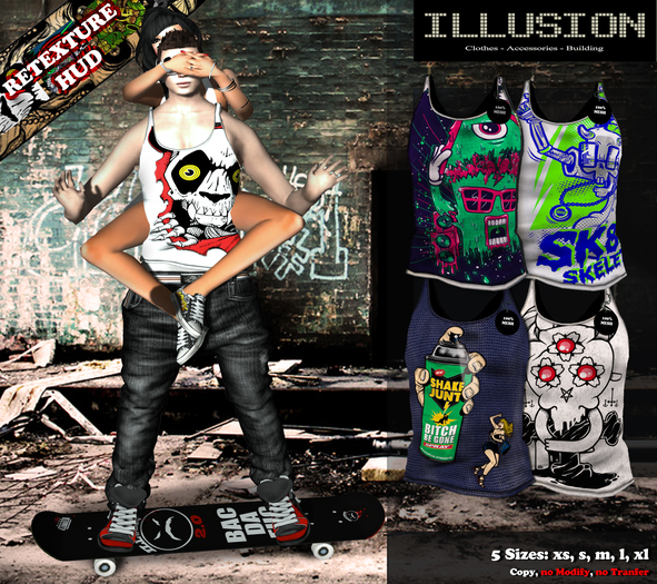 ILLUSION - Mesh man tank top Fatpack2