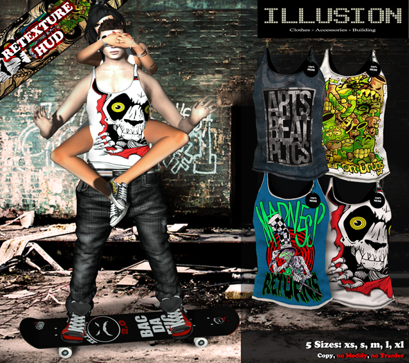 ILLUSION - Mesh man tank top Fatpack3