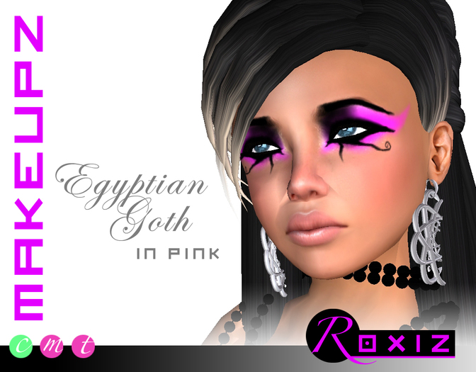 ROXIZ... MAKEUPZ > Egyptian Goth in Pink