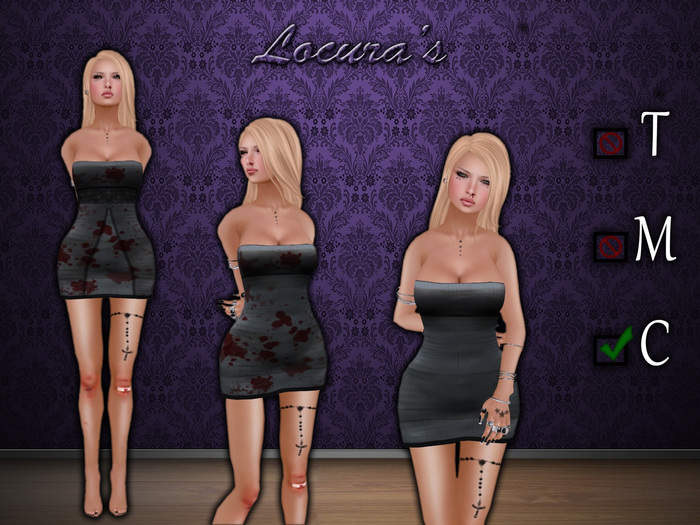 (L's) Mesh Dress Sangriento