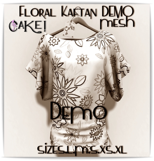 [[>CaKe!<]]DEMO.Floral kaftan-MESH-