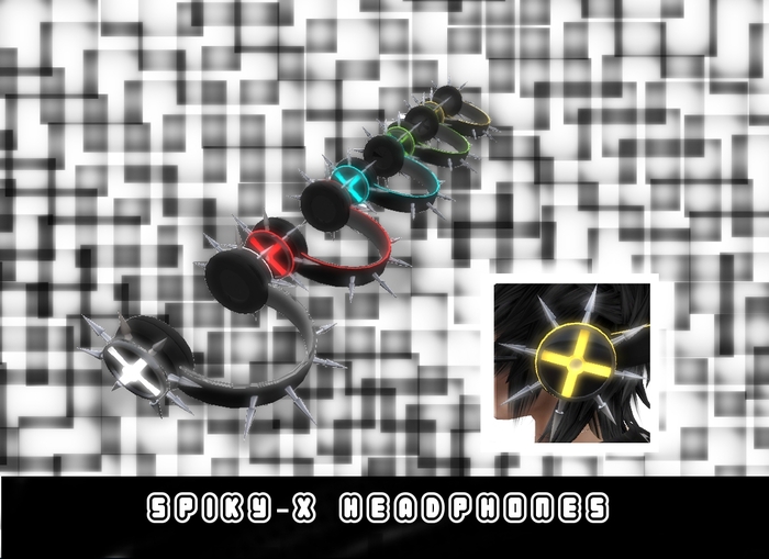 [US] Spikey-X Headphones (Gold)