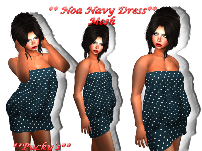 ** Noa Dress Navy** BOX