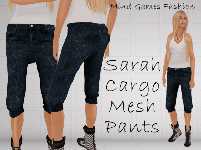 Mind Games Fashion - Sarah Mesh Cargo Pants