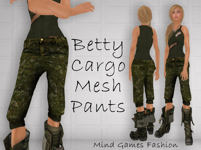 Mind Games Fashion - Betty Mesh Cargo Pants