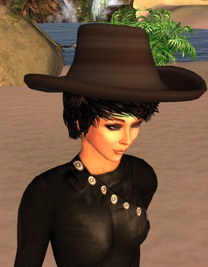 cowgirl hat black 