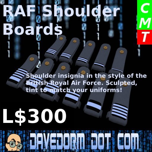 Shoulder Insignia: RAF Flight Lieutenant