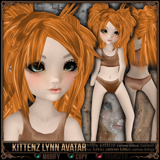 [Mesh] =^.^= Curious Kitties Unreal Fuzz - Kittenz Lynn Avatar
