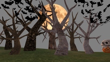 P Low Dark Celebrations Bats, Trees, & Moon