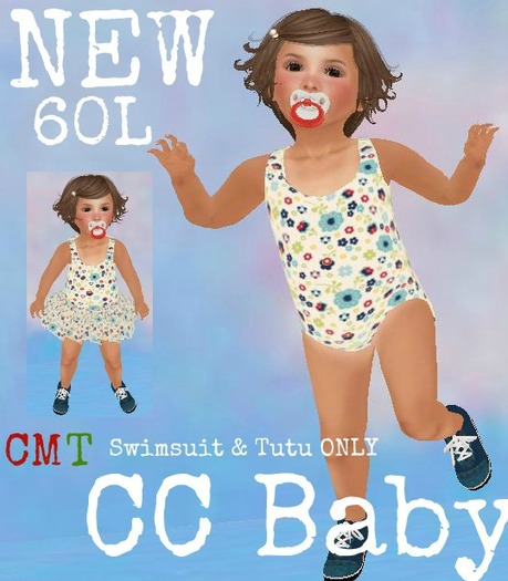 CK Toddler Swimsuit RWB Flowers BOXED