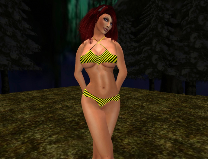 Caution lines Bikini