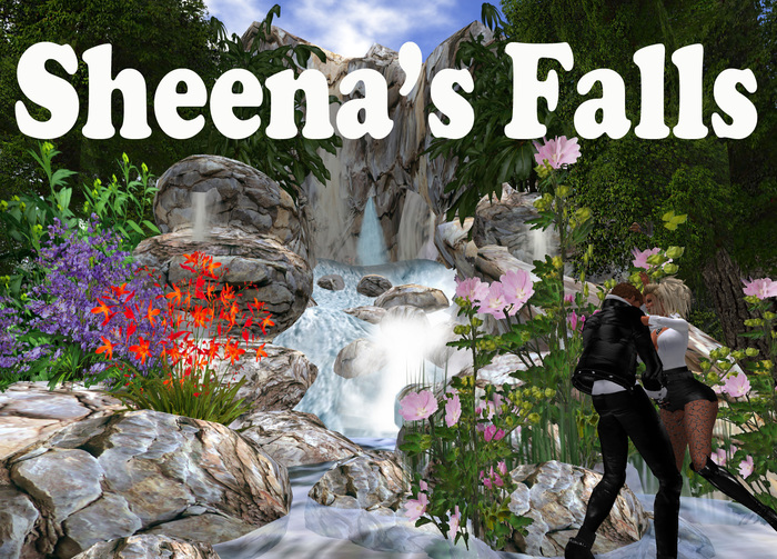 NEW AMAZING Sheena's Falls * 32 Anim * 30 Anim Butterflies *  33 Prims * ONLY L$899 PROMO PRICE!