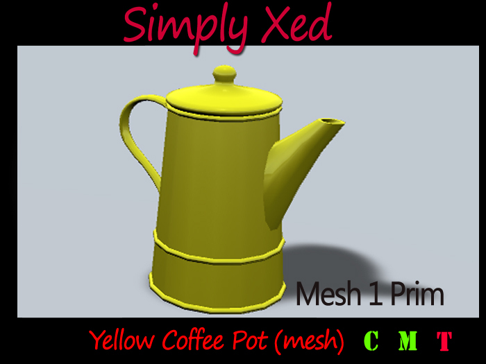 SX Yellow Coffee Pot (mesh)