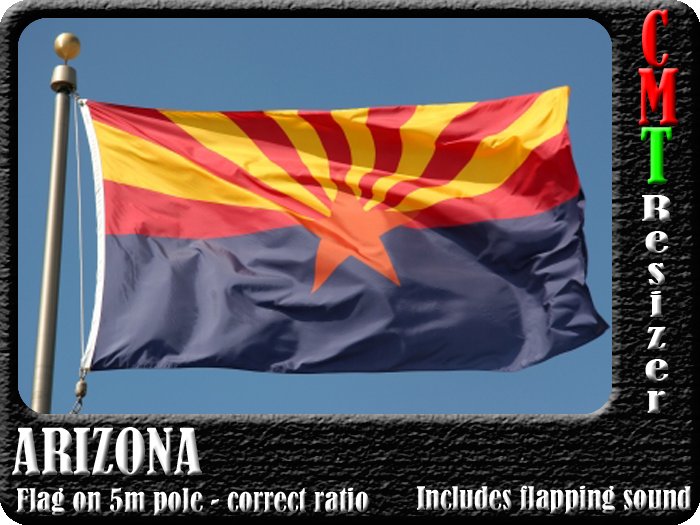 *TGA* Flag of Arizona 1917 5m w/sound & Resizer