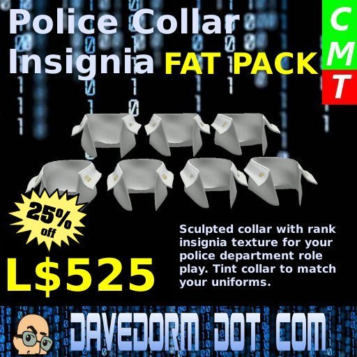 Collar Insignia: Police FATPACK