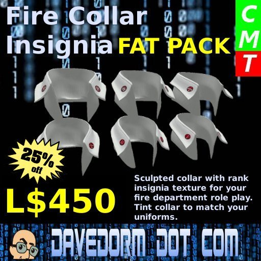 Collar Insignia: Fire FATPACK