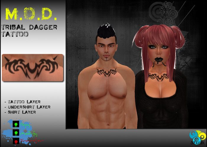::MOD:: Tribal Dagger Tattoo