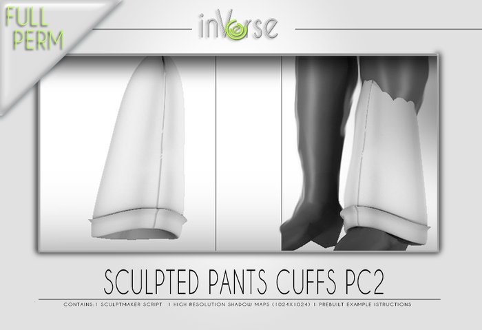 Sculpted pant cuffs PC2 Full permission