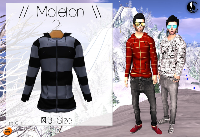 // Moleton Jacket \\ listra blue/blueda