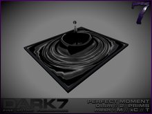 Dark 7: Perfect Moment - S black water sculpture