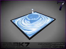 Dark 7: Perfect Moment - S light blue water sculpture