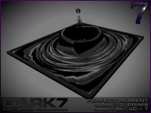 Dark 7: Perfect Moment - L black water sculpture