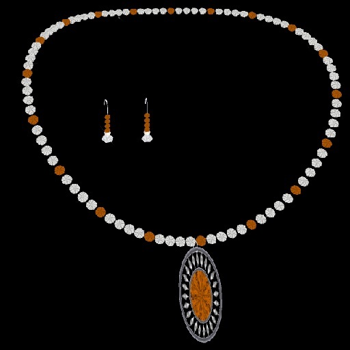 Diamond & Topaz Necklace/Earring Set